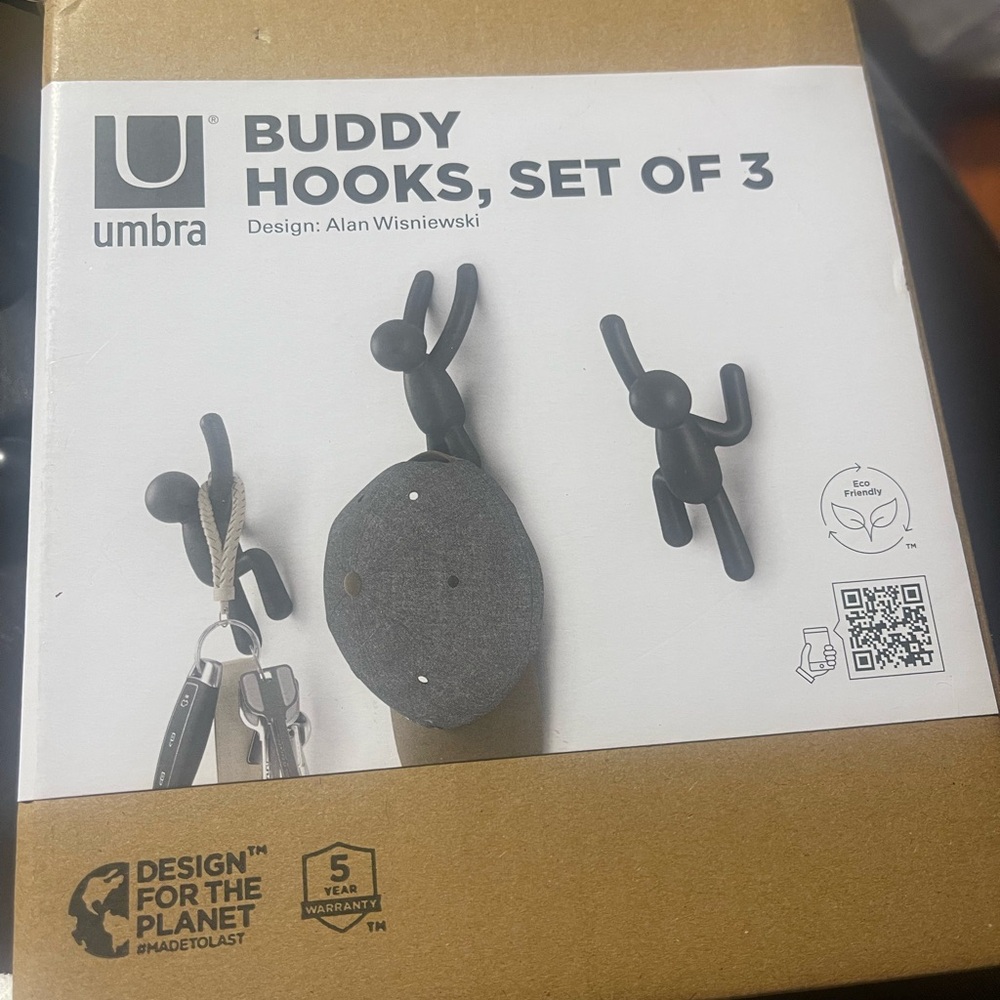 Umbra Buddy Hooks. New in box